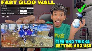 Perfect gloowal tips and tricks setting and all situation use free fire | noob to pro series day 4