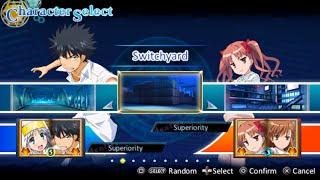 Toaru Majutsu no Index (English Patched) PSP Kamijou Touma A VS Shirai Kuroko A All Map