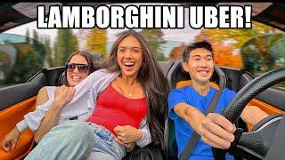 Picking Up UBER Riders In A Lamborghini!