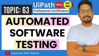 Automated Software Testing in UiPath