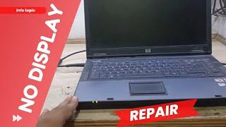 HP Compaq 6715s Laptop - Power On But No Display - Fan Spin Black Screen - Solution - Laptop Repair