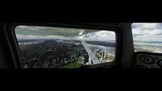 Microsoft Flight Simulator 8K - 7680x2160 (масштабирование из 2K нейросетью)