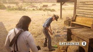 Antagonizing the dying people of Armadillo in RDR2