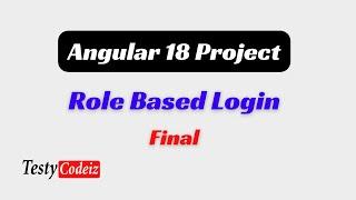 Angular 17 Role based login Application | Angular login project from scratch