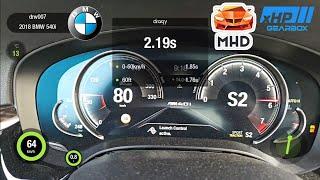 BMW G30 540i MHD stage 2+ xHP stage 3  0-100 1/4 mile