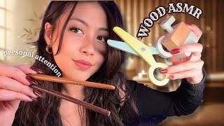 Wooden ASMR: All Wood Triggers, Personal Attention for Instant Sleep and Tingles | Spa & Haircut