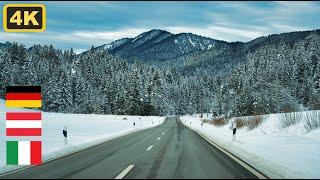 ️ Snowy Adventure: A Road Trip Through the Italian, Austrian, and German Alps #travel #europe