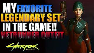 Cyberpunk 2077 My Favorite Armor Set!! The Netrunner Outfit (Legendary Clothes) + Clothing Location