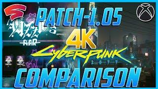 Cyberpunk 2077 Google Stadia vs Xbox Series X Graphics and Performance at 4K