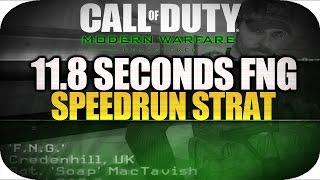 COD4 [MWR] 11.8 FNG PS4 SPEEDRUN STRAT! (How To Get A Fast Time On FNG PS4!)