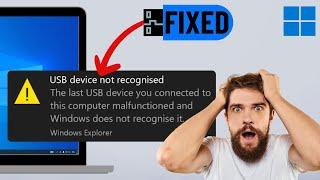 FIX "USB Device Not Recognized" Windows 10/11 | USB Device Not Showing Up
