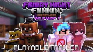 FNF VS. FNAF 1 Week F Minecraft Mix Playable Trailer