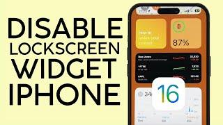 How to Disable Lock Screen Widget on Iphone Lock Screen iOS 16 (2023)