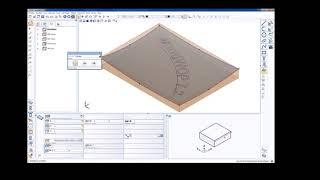 woodWOP 7.2 - 5-axis machining of the text on a curved surface