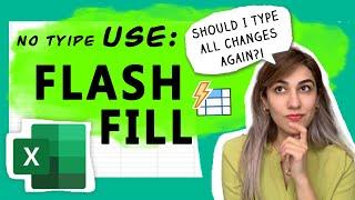 Flash fill - the invisible trick that saves your time!