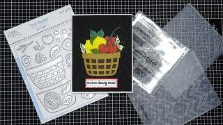 LDRS Creative "Fruit Basket" Stamps, Embossing Folders & Dies Bundle Review Tutorial! Cute & Fresh!