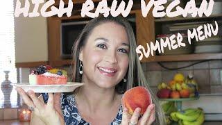 WHAT I ATE ON A HIGH RAW VEGAN DIET - MY SUMMER VEGAN MENU