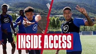 Lingard Wins Don't Flinch Challenge, Rondos & Preparing for Andorra | Inside Access | England