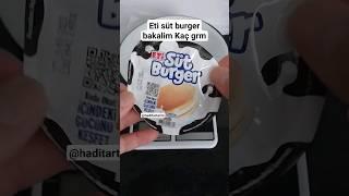 Eti süt burger 35gr mi haditartalim#tarttik#eti#sütlü#youtubeshorts#youtube#youtubevideo