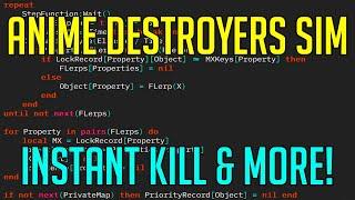 Anime Destroyers Simulator INSTANT KILL - AUTO FARM & MORE!