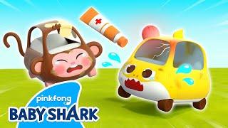 Baby Shark and Monkey Got a Boo-Boo! | +Compilation | Boo Boo Song and More | Baby Shark Official