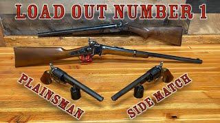 PLAINSMAN LoadOut #1 - 7.5" 1851 Navy Revolvers + 20" 1874 ASM Sharps Carbine + TTN Hammered Shotgun