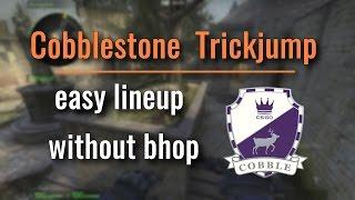 Cobblestone: Trickjump to tree | Easiest way without bhop | CS:GO