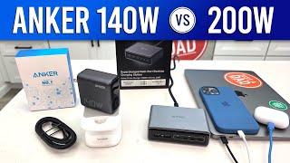 Anker 140W 4 port vs Anker 200W 6 port Charger COMPARISON