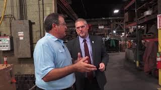 Rep. Wheeler tours Aurora Metals, talks job creation/job retention