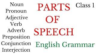 PARTS OF SPEECH 1- Noun, Verb, Adjective, Adverb -Basic English Grammar- Masti Ki Pathshala
