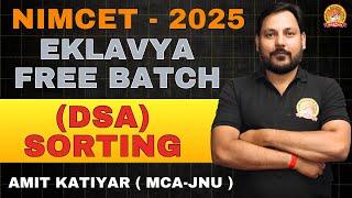 DSA ( SORTING ) | L - 02 | NIMCET/CUET-PG FREE BATCH | ALL CONCEPT CLEAR BY MAARULA CLASSES