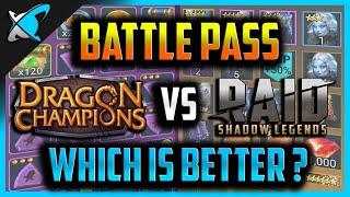 "AMAZING" BATTLE PASS | New "OP" Champions | RAID: Shadow Legends vs Dragon Champions