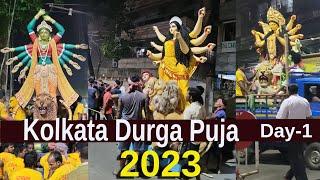 Kolkata Durga Puja 2023 Kolkata Durga Puja Pandal 2023 Kumortuli First Day