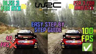 How to install fsr 3/dlss 3 in wrc generations For amd /nvidia gpu, mod+step by step guide+fps test