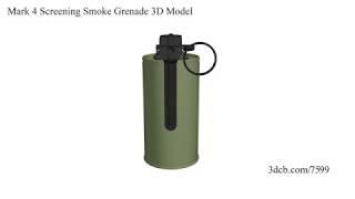 Mark 4 Screening Smoke Grenade 3D Model