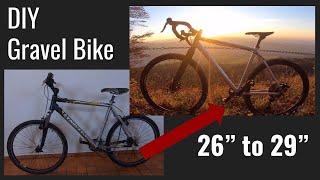 DIY Gravel Bike Cyclocross budget custom 1x11 MTB Conversion from 26" to 29" SENSAH SRX PRO