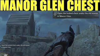 How to "Open the locked chest under the old manor in manor glen" (Cursed Tomb Treasure) Hogwarts