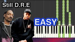 Still D.R.E. - Dr. Dre ft Snoop Dogg EASY Piano Tutorial