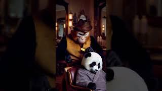 Monkey Barber Panda Haircut       #trending #viralshorts #funnyanimals