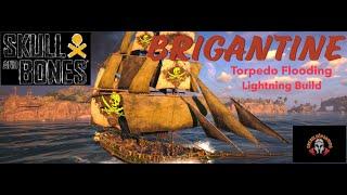 Skull and Bones - S3. Brigantine Torpedo Flooding Lightning Build