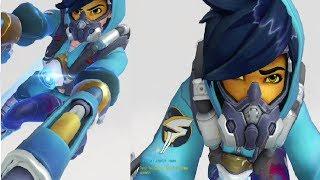 Overwatch Tracer GRAFFITI Skin Gameplay