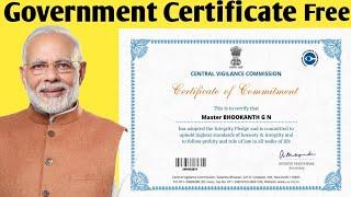 How to get central government CVC certificate online free in Kannada 2020