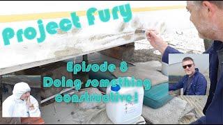 Patching and Fairing the portside hull begins! - Project Fury Boat Restoration Project Episode 8