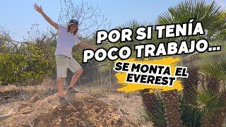 Vaya LIADA tengo en la FINCA.  Quitando a mano la MONTAÑA de TIERRA y ESCOMBROS Vlog151