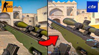 Weapons in Counter-Strike 2 VS CS:GO