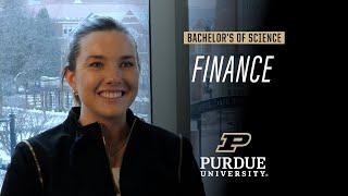 Major in Finance at Purdue University’s Daniels School of Business