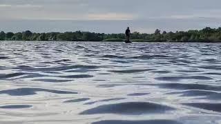 E-Foilen on the Loosdrechtse Plassen, The Netherlands