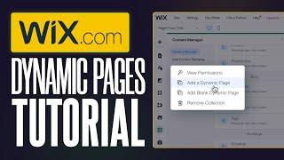 Wix Dynamic Pages Tutorial For Beginners (2024)