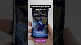 Double Super-Rare! Lorcana The First Chapter boosterpack ASMR opening #lorcana #asmr #unboxing