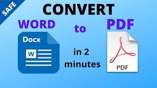 How to Convert Word to PDF Free | DOCX to PDF | DOC to PDF |